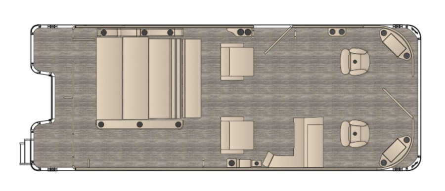 2026 Bentley Pontoons Fish 223 Forward Fish Swingback