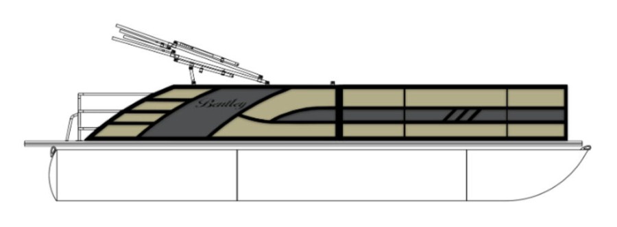 2026 Bentley Pontoons Elite 223 Swingback Dual Captain Full Tube