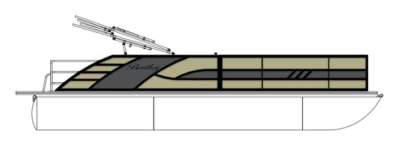 2026 Bentley Pontoons Elite 223 Swingback Dual Captain Full Tube